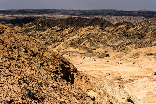 Hermosa Vista Del Paisaje Lunar Desierto Namibia África —  Fotos de Stock