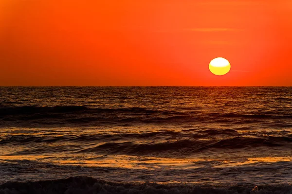 Sunset Atlantic Ocean Swakopmund Namibia — Stock Photo, Image