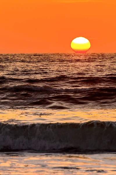 Tramonto Sull Oceano Atlantico Swakopmund Namibia — Foto Stock