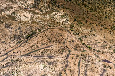Okavango Delta (Okavango otlak), bir yedi doğal güzellikleri, Afrika, Botswana, havadan görünümü