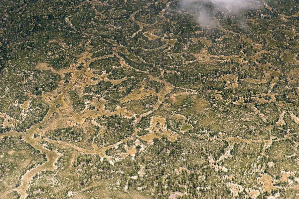 Aerial View Okavango Delta Okavango Grassland One Seven Natural Wonders — Stock Photo, Image