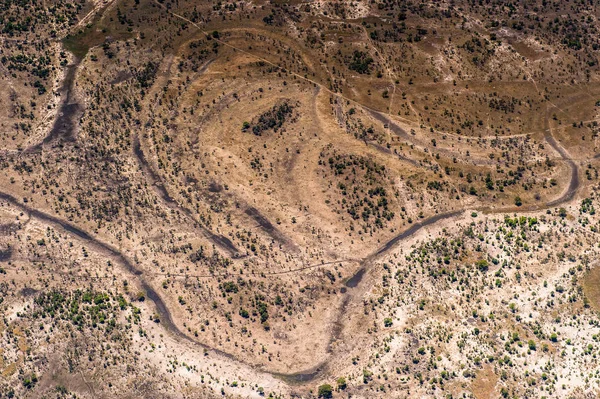 Aerial View Okavango Delta Okavango Grassland One Seven Natural Wonders — Stock Photo, Image