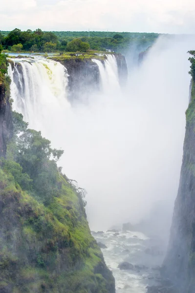 Водопады Виктория Замбези Зимбабве Замбия — стоковое фото