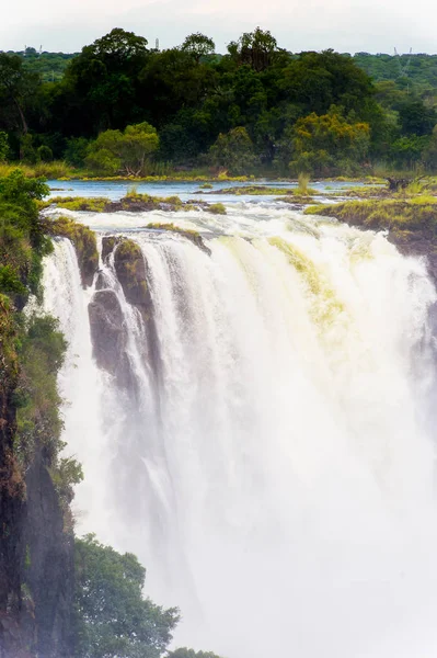 Cataratas Victoria Río Zambezi Zimbabwe Zambia — Foto de Stock