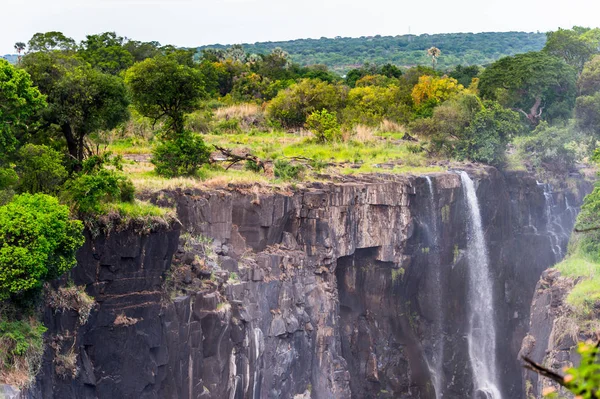 Victoria Falls Zambezi River Zimbabwe Zambia — Stock Photo, Image
