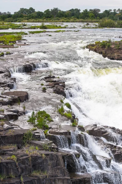 Victoria Falls Zambezifloden Zimbabwe Och Zambia — Stockfoto