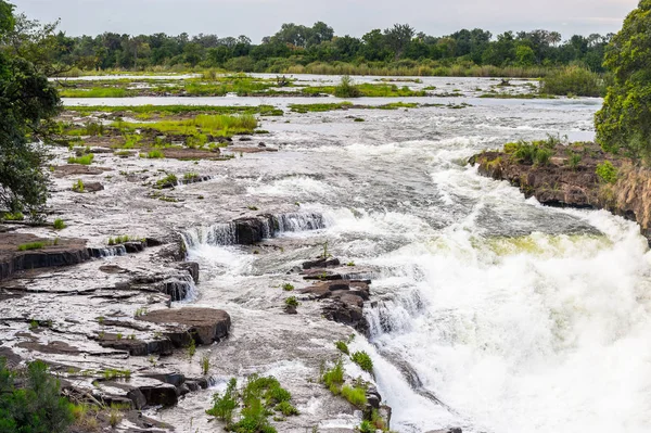 Victoria Falls Zambezi River Zimbabwe Zambia — Stock Photo, Image