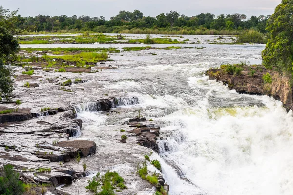Victoria Falls Zambezi River Zimbabwe Zambia — Stock Photo, Image