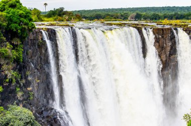 Victoria Şelalesi, Zambezi Nehri, Zimbabve ve Zambiya'nın muhteşem manzarası