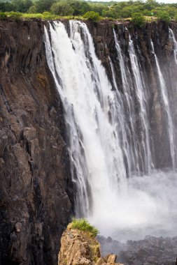 Victoria Şelalesi, Zambezi Nehri, Zimbabve ve Zambiya manzaralı