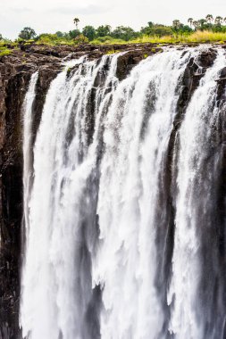 Victoria Şelalesi, Zambezi Nehri, Zimbabve ve Zambiya manzaralı