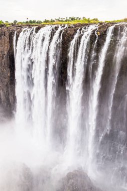 Victoria Şelalesi, Zambezi Nehri, Zimbabve ve Zambiya manzaralı