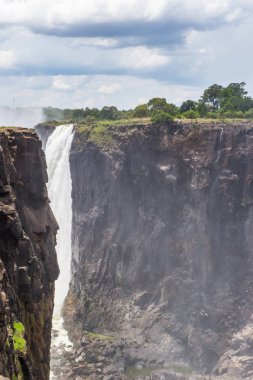Victoria Falls, Zambiya ve Zimbabve'de yatılı. Unesco Dünya Mirası