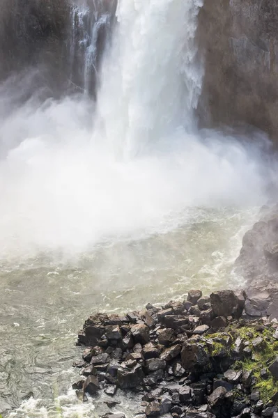 Spektakulär Utsikt Över Victoria Falls Zambezifloden Zimbabwe Och Zambia — Stockfoto