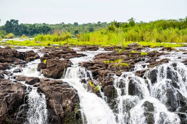Vistas Panorámicas Las Cataratas Victoria Río Zambezi Zimbabue Zambia —  Fotos de Stock