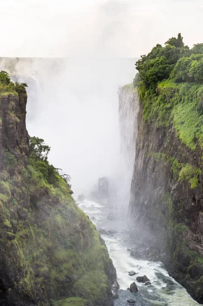 Incríveis Cataratas Vitória Rio Zambeze Zimbábue Zâmbia — Fotografia de Stock