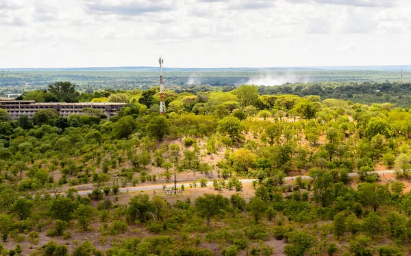 Zimbabwe Deki Zambezi Nehri Nin Havadan Görüntüsü — Stok fotoğraf