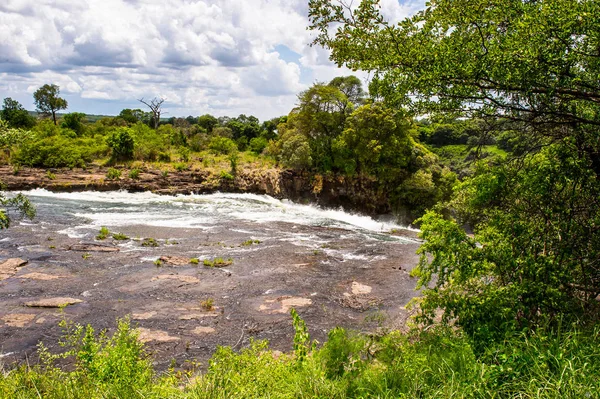 Zambezi River Victoria Falls Boarder Zambia Zimbabwe Unesco World Heritage — Stock Photo, Image