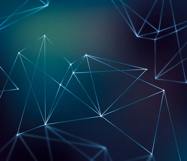 Düğümleri ve çizgiler ile soyut kafes arka plan. Fütüristik tasarımı. Yumuşak renkli poligonal arka plan resmi. 