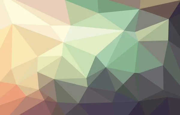 ソフト パステル カラーの抽象的な幾何学的な三角形ポリゴン ベクトル図のグラフィックの背景 — ストックベクタ