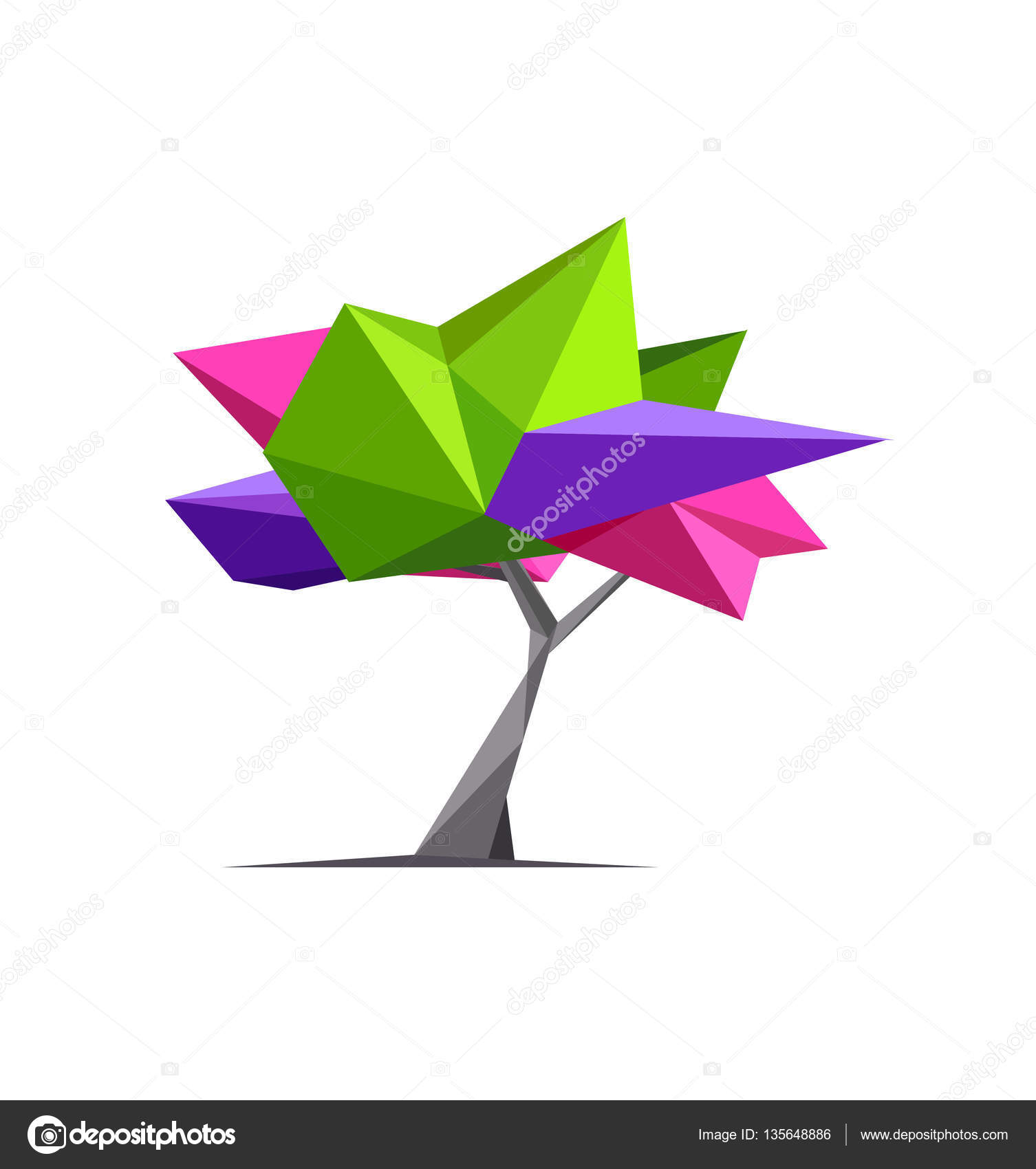 Bright polygonal tre