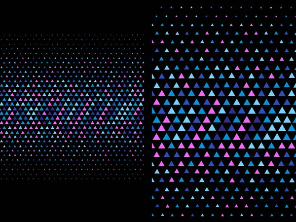 黑暗的抽象几何背景明亮三角形 — 图库矢量图片