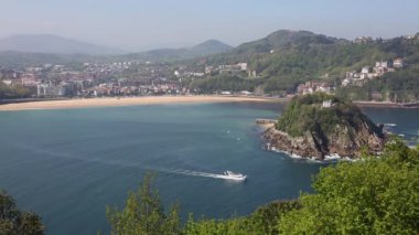 Bahia de la concha San Sebastian, Bask Ülkesi, İspanya