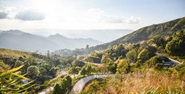 Chiang rai, Kuzey Tayland, hill, sahne, panorama manzara dağa,