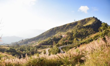 Chiang rai, Kuzey Tayland, hill, sahne, panorama manzara dağa,