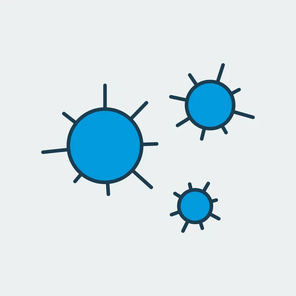 Icône Vectorielle Colorée Plusieurs Bactéries Coronavirus Représente Concept Danger Pandémique — Image vectorielle