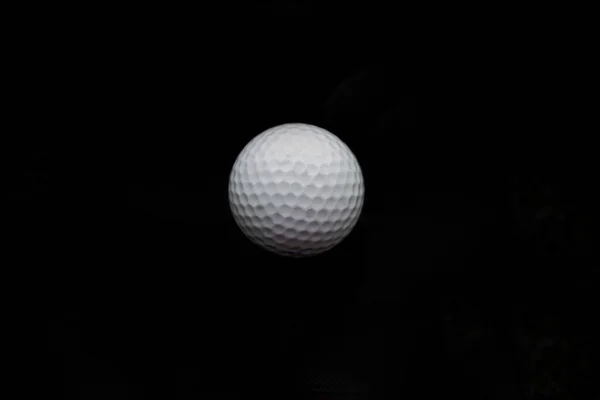 Golf Ball Isolated Black Background — Stock Photo, Image