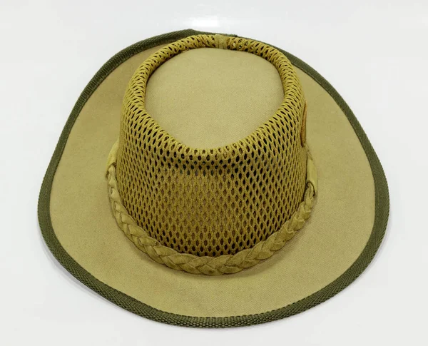 Cowboy Stil Hat Isolerad Vitt — Stockfoto
