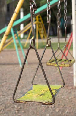 Mexico City'deki genel parkta salıncak