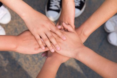  People Hand Montaj Kurumsal Toplantı Takım Çalışması Konsepti.