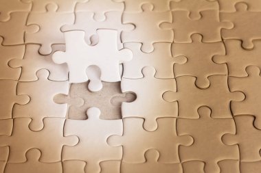 Son beyaz Jigsaw, ekip çalışması kavramı