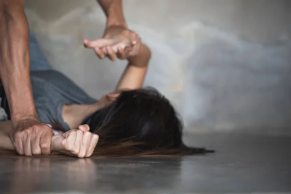 가정 폭력 과 학대의 피해자. 성희롱 — 스톡 사진