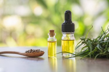 CBD yağı kenevir ürünleri, bir içinde özü yağı ile tıbbi esrar 
