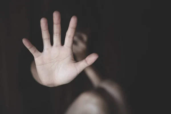 Fermare Molestie Sessuali Violenza Contro Donne Stupro Abuso Sessuale Concetto — Foto Stock