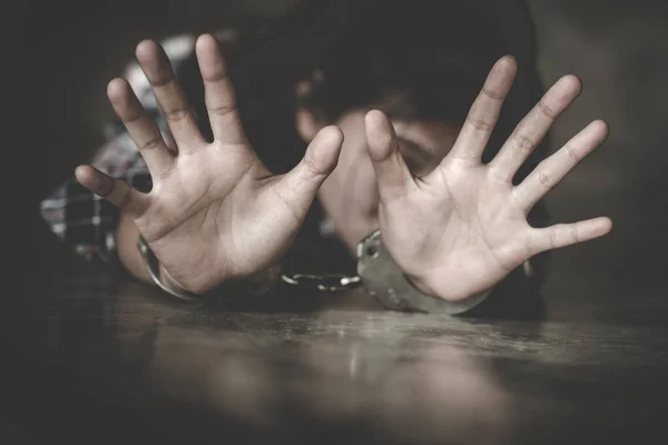 Прекратить Сексуальные Домогательства Насилие Отношении Женщин Изнасилование Сексуальное Насилие Концепция — стоковое фото