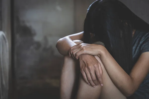 Donne Vittime Violenza Maltrattamenti Traffico Esseri Umani Fermare Violenza Contro — Foto Stock