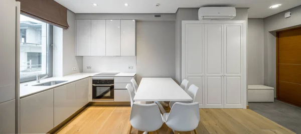 Interieur Der Modernen Küche Der Wohnung — Stockfoto