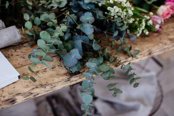 表中的植物区系细节. — 图库照片