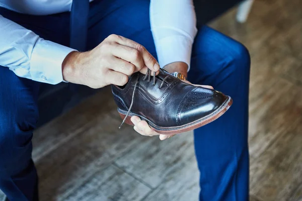 businessman clothes shoes, man getting ready for work,groom morning before wedding ceremony. Men Fashion