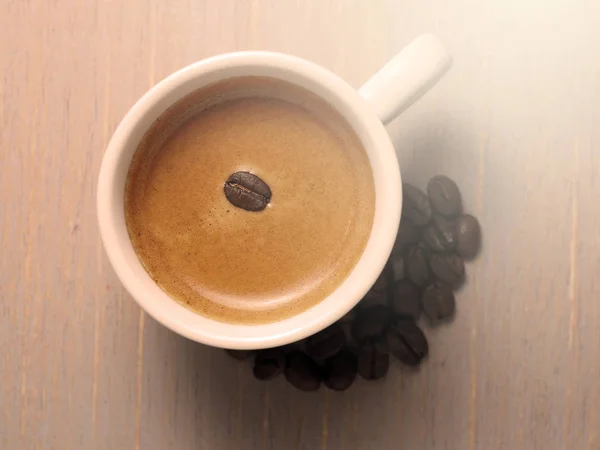 Cup of hot espresso coffee — Stock Photo, Image