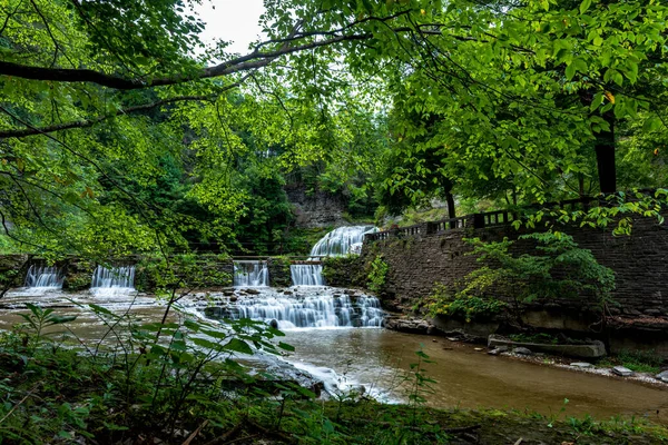 Robert H. Treman State Park: Lägre Fals — Stockfoto