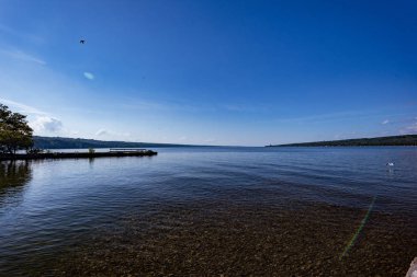 Taughannock Şelalesi: Cayuga Gölü
