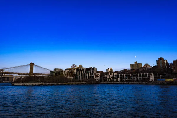 Lower Manhattan Bij Sunset New York Usa — Stockfoto