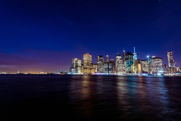 Lower Manhattan Sunset New York Usa — Stock Photo, Image