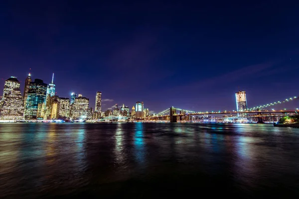 Lower Manhattan Sunset New York Usa Stock Image