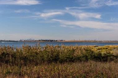 Jamaika Körfezi 'nde sonbahar, Queens, New York, Usa